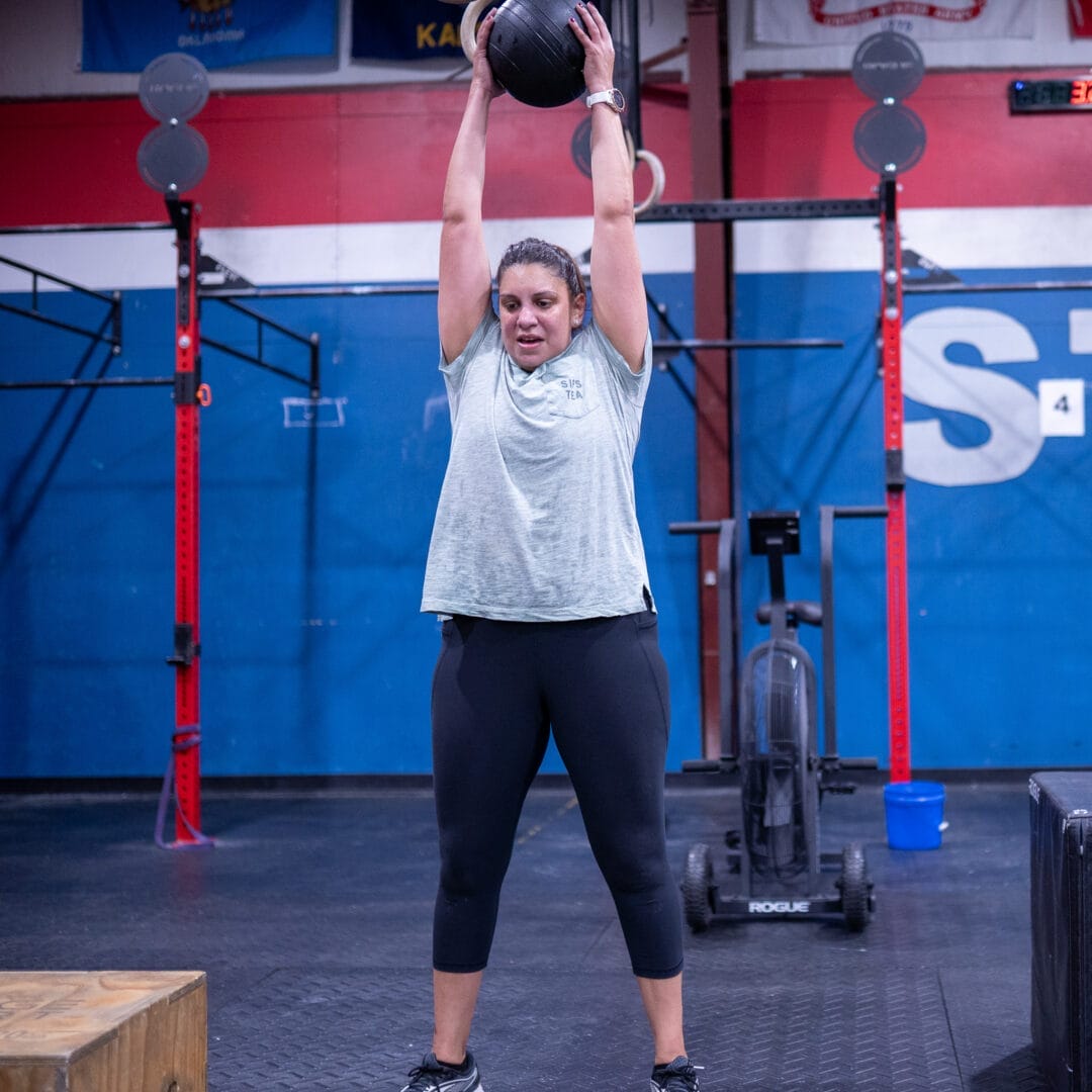 Woman doing functional fitness